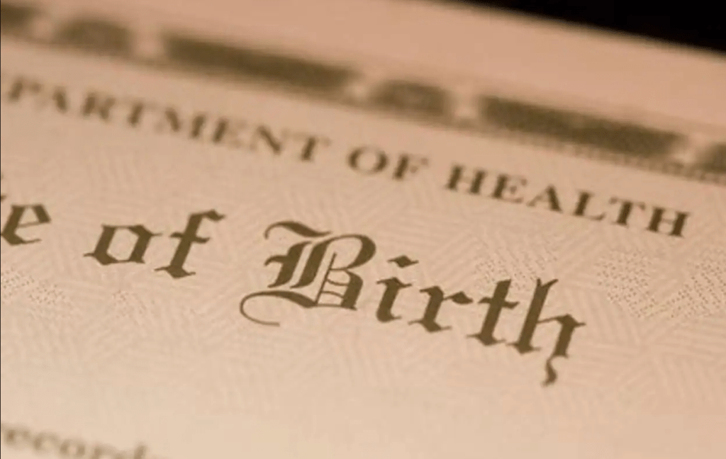 Copy of the Birth Certificate